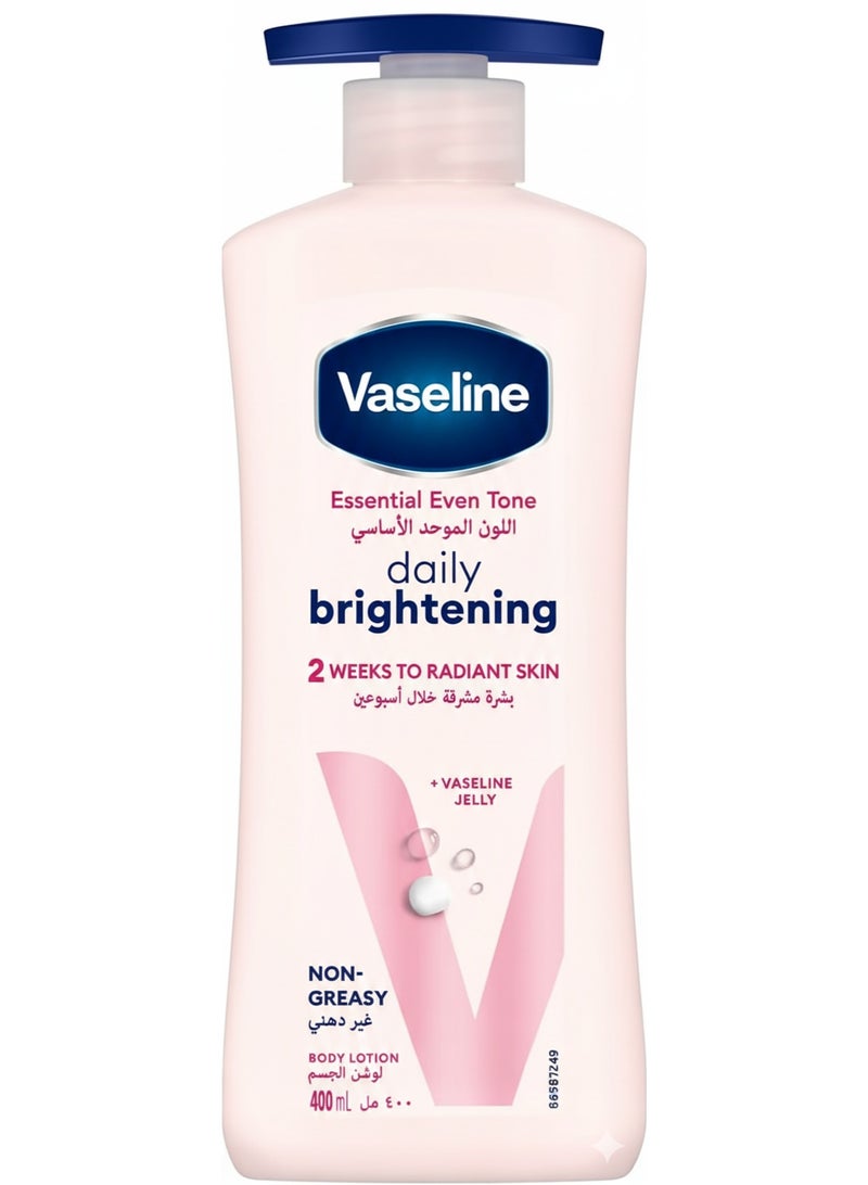 Vaseline Essential Even Tone Daily Brightening Body Lotion 400ml - Image 1